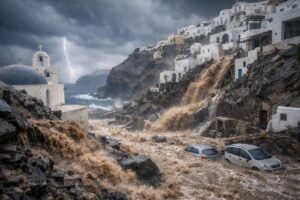 Maltempo Santorini