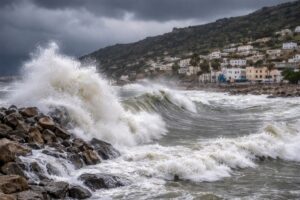 Maltempo Tunisia mareggiata