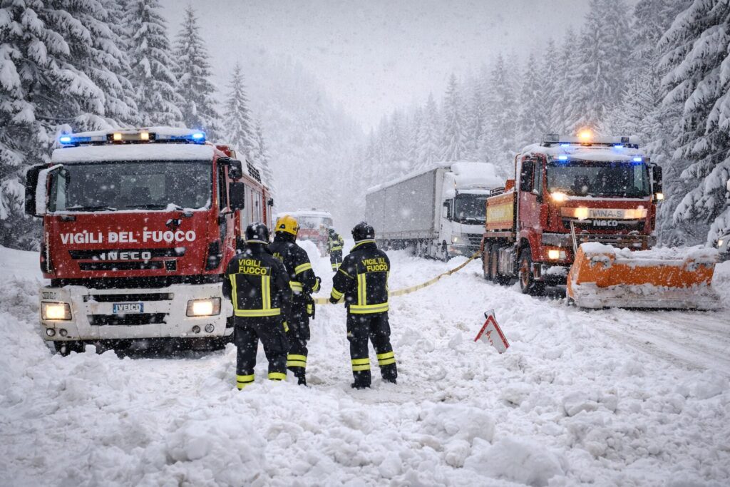 Maltempo Veneto neve Belluno
