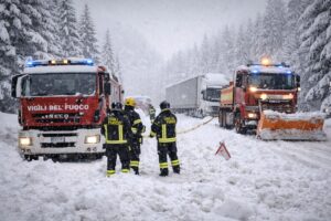 Maltempo Veneto neve Belluno