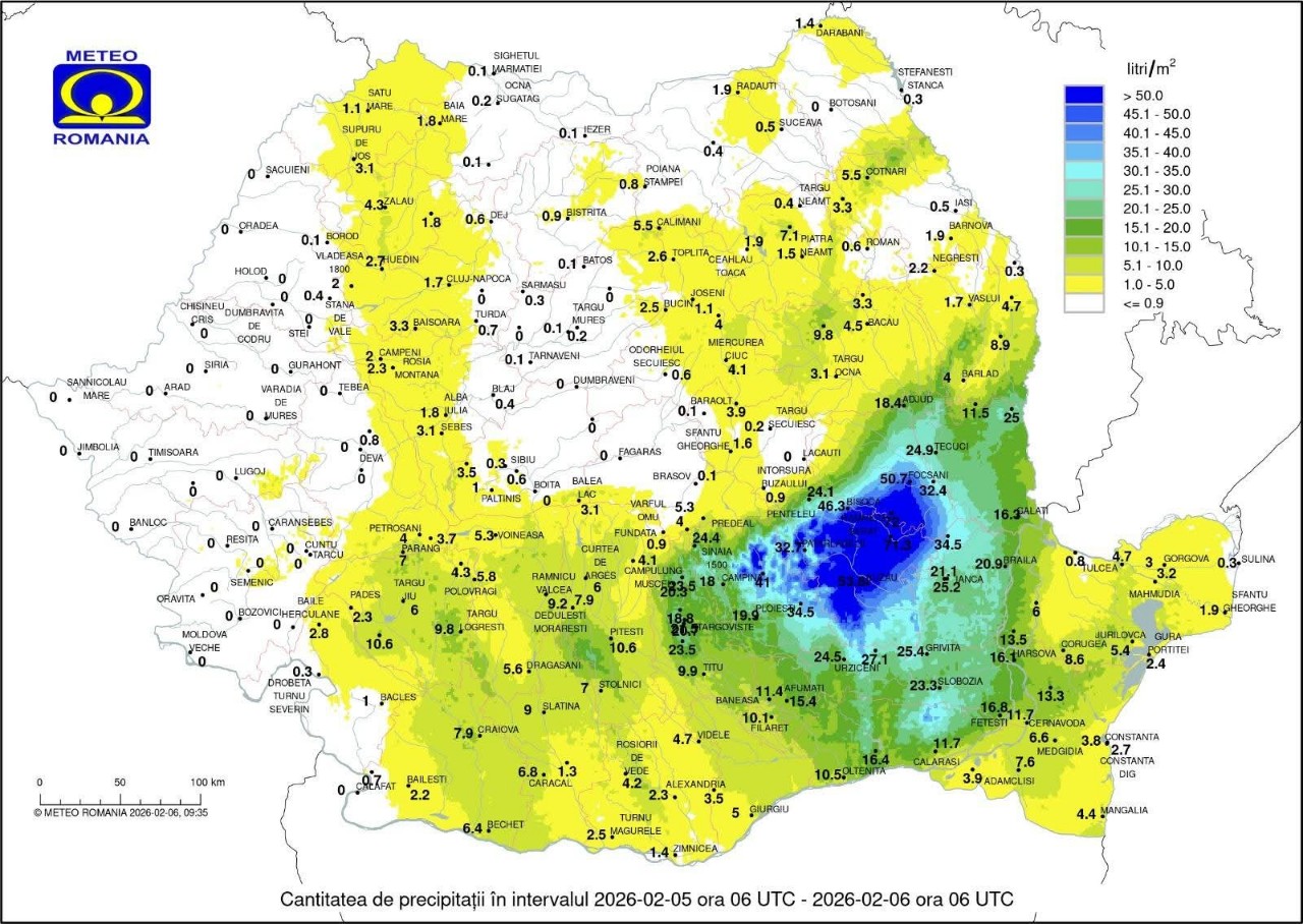 Precipitazioni Romania