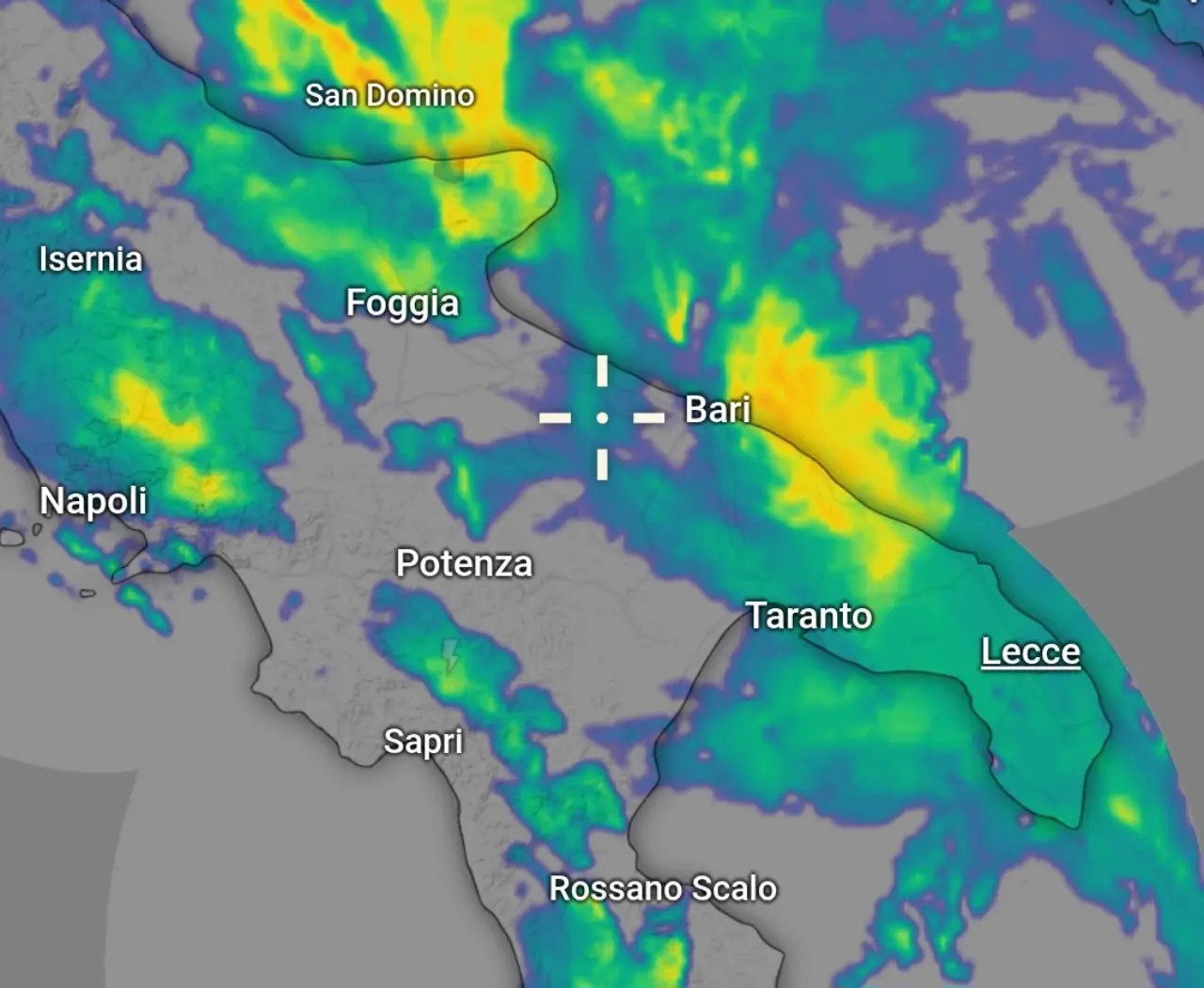 Radar meteo Puglia 