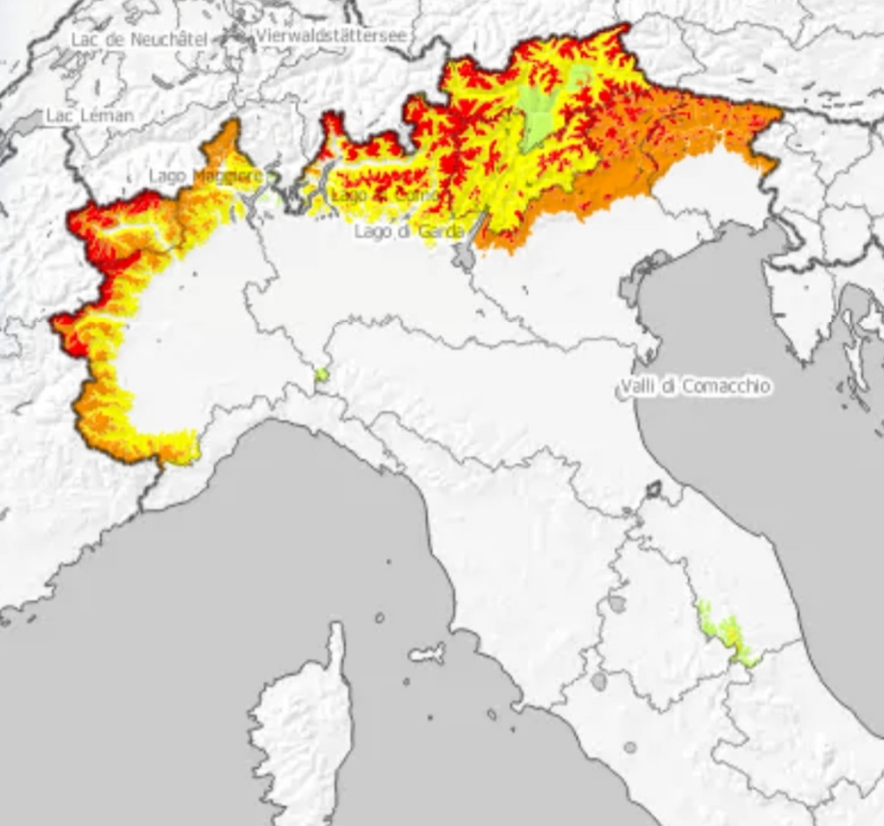 Rischio valanghe Aineva