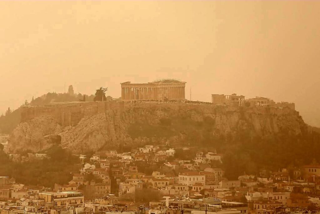 Sabbia sahariana Grecia