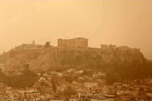 Sabbia sahariana Grecia