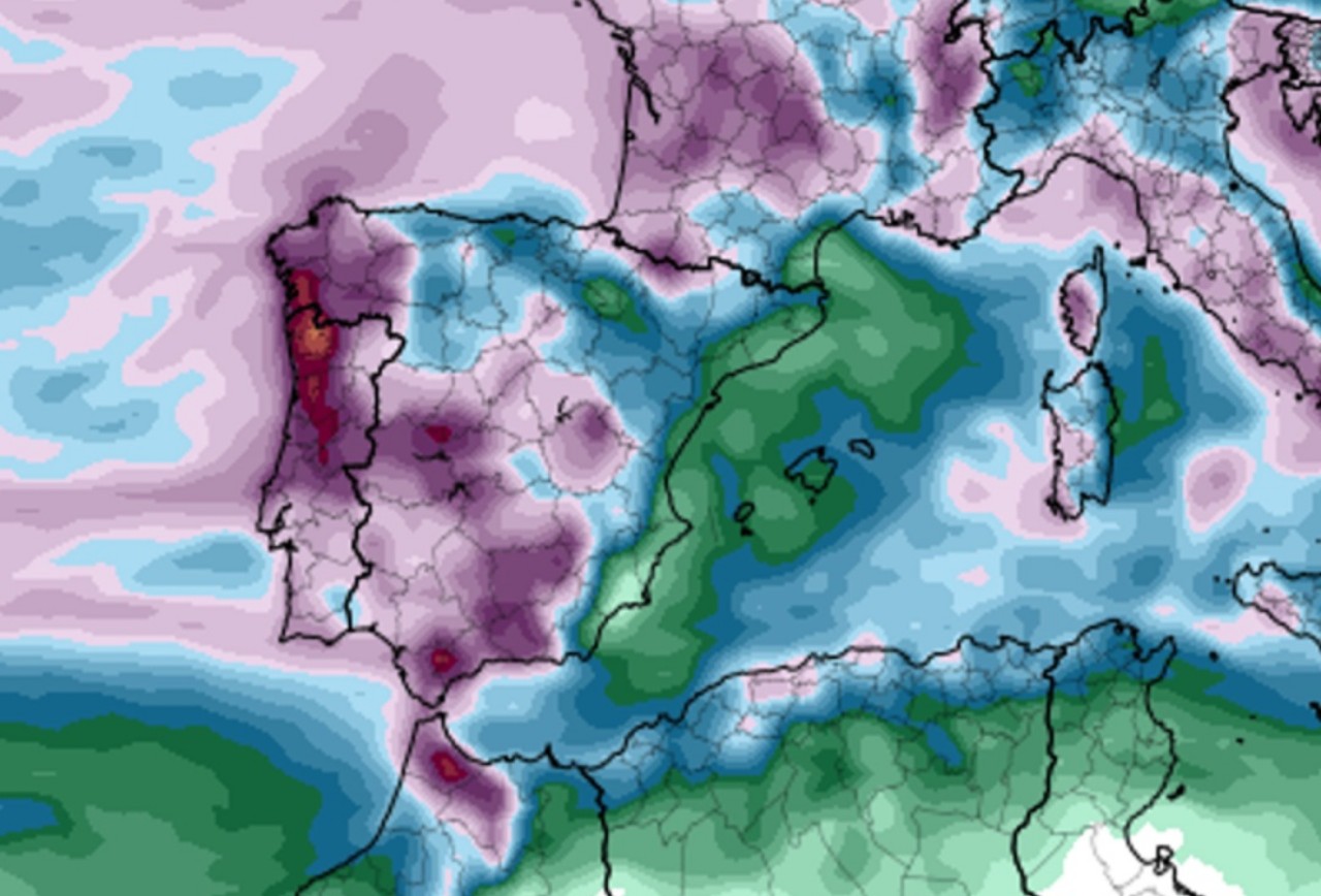 Spagna piogge cumulate