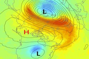 Split vortice polare fine febbraio