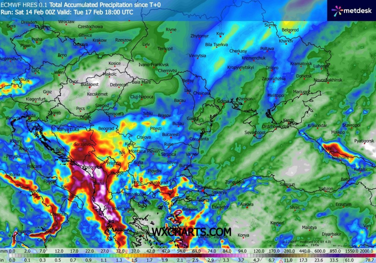 Squall line Balcani