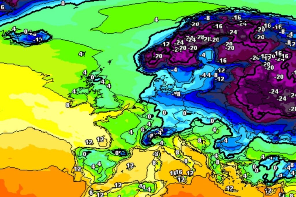 Temperature Europa 3 febbraio