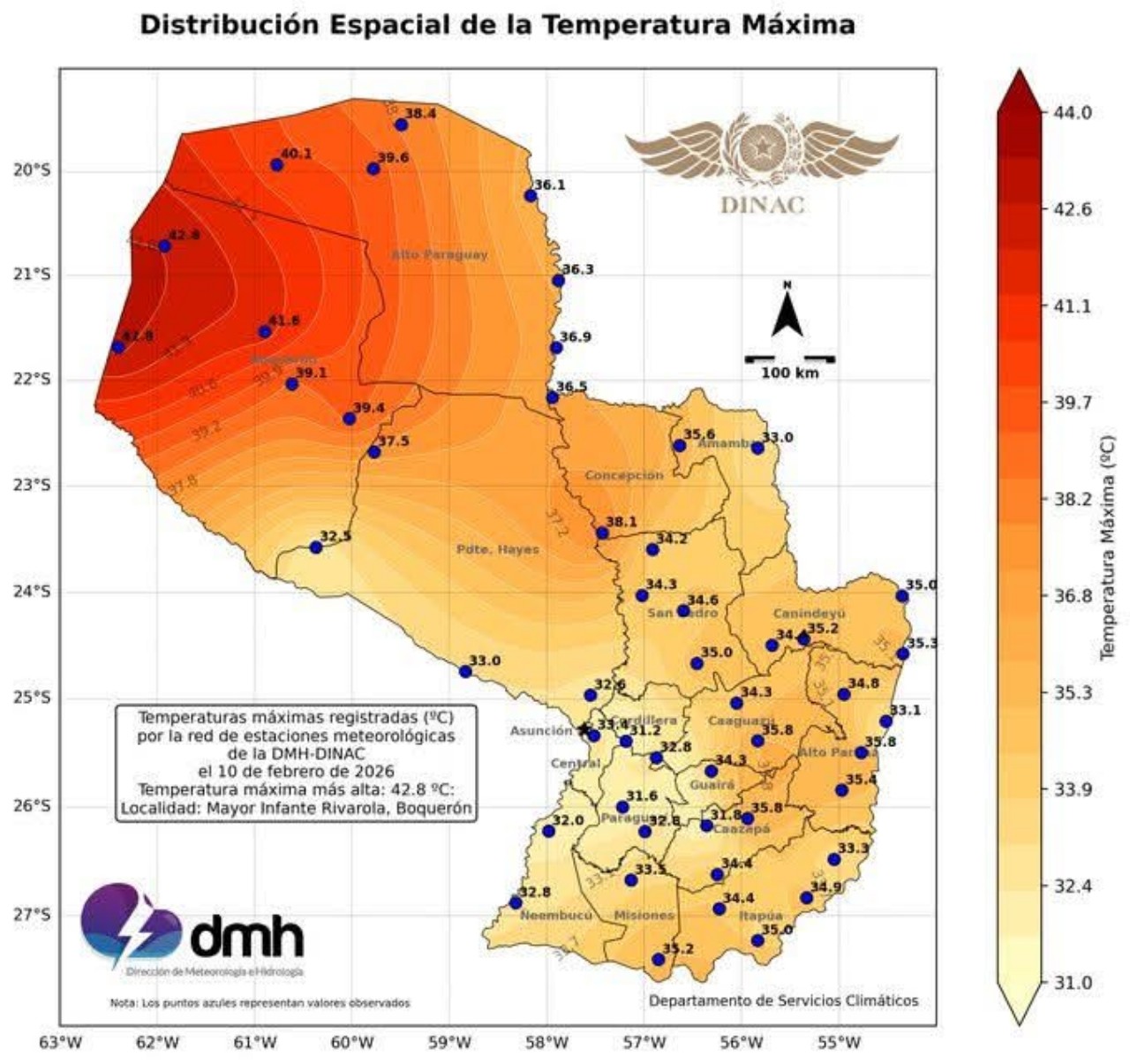 Temperature Paraguay