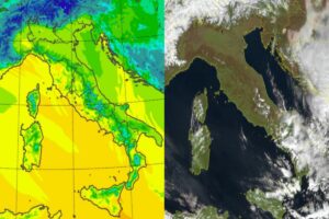 Temperature massime e satellite 17 febbraio