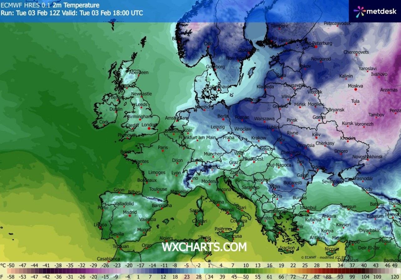 Temperature Europa