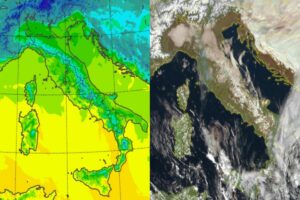 Temperature massime e satellite 1 febbraio