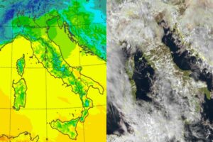 Temperature massime e satellite 10 febbraio