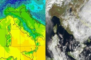 Temperature massime e satellite 15 febbraio