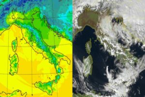 Temperature massime e satellite 20 febbraio