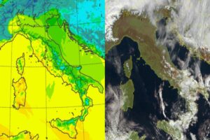 Temperature massime e satellite 21 febbraio