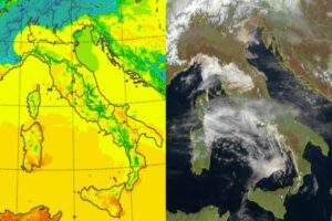 Temperature massime e satellite 23 febbraio