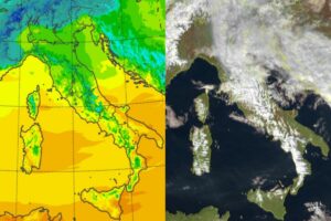 Temperature massime e satellite 6 febbraio