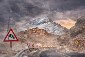 Tempesta di vento in Marocco