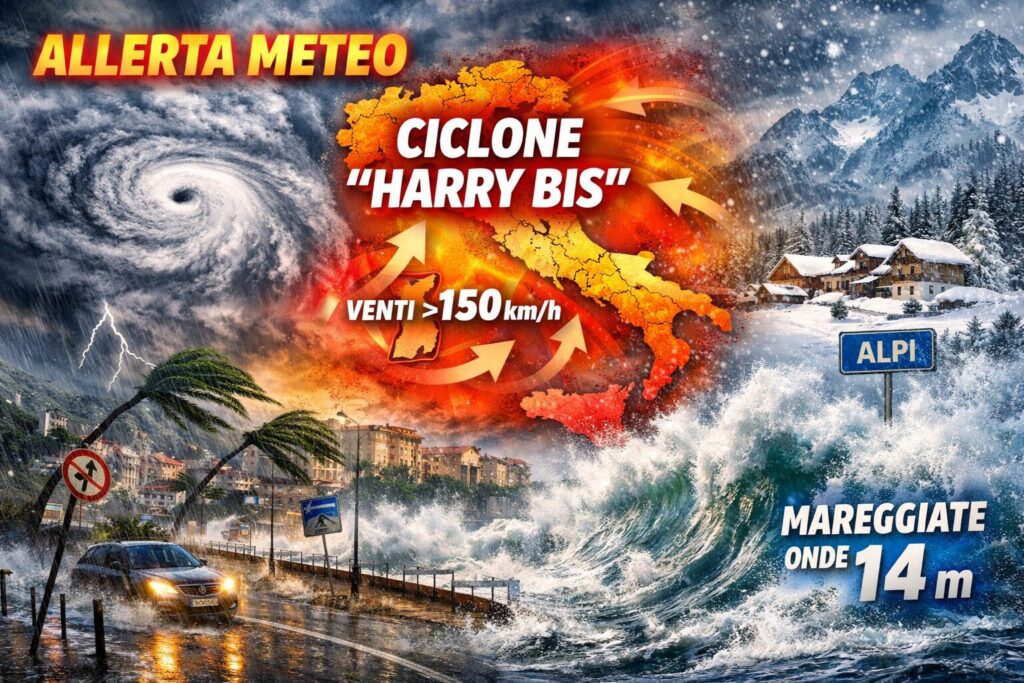 allerta meteo ciclone harry bis