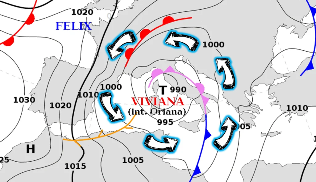 allerta meteo ciclone san valentino