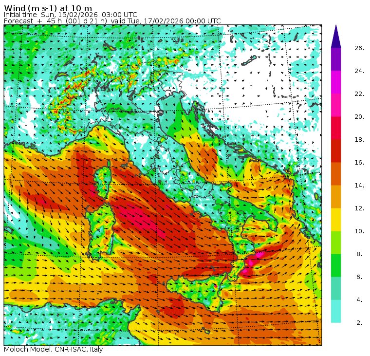 allerta meteo lunedì 16 febbraio