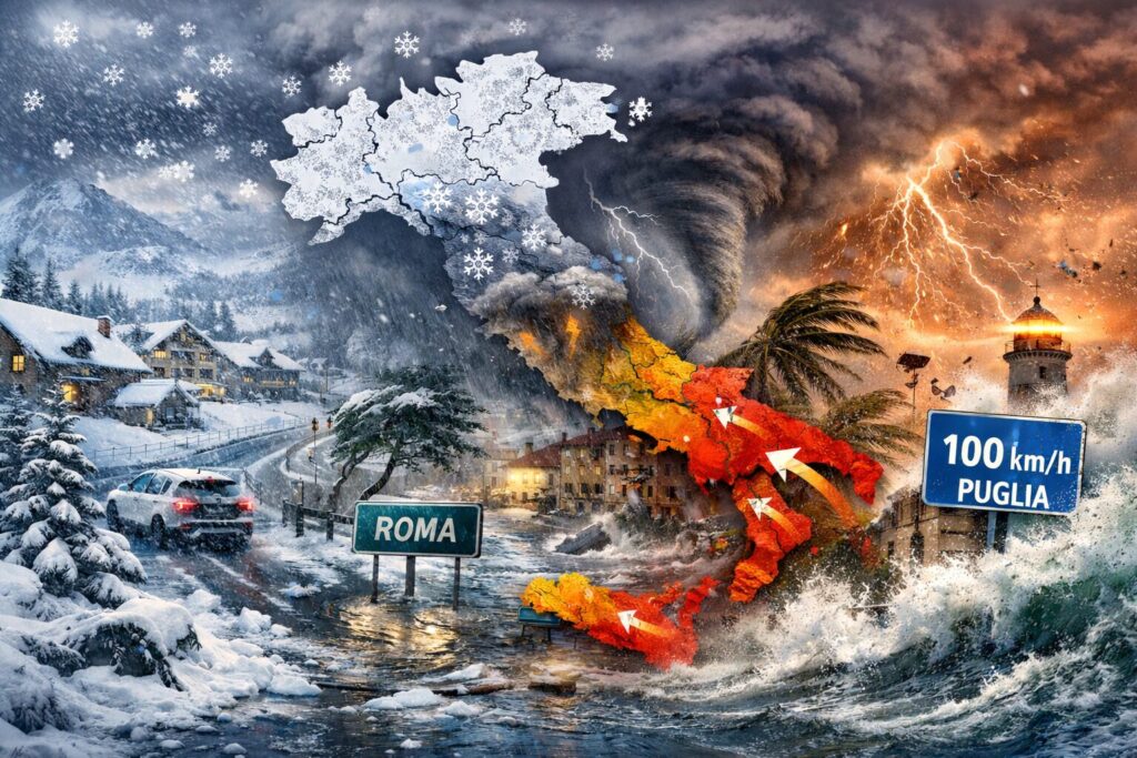 allerta meteo mercoledì 4 febbraio