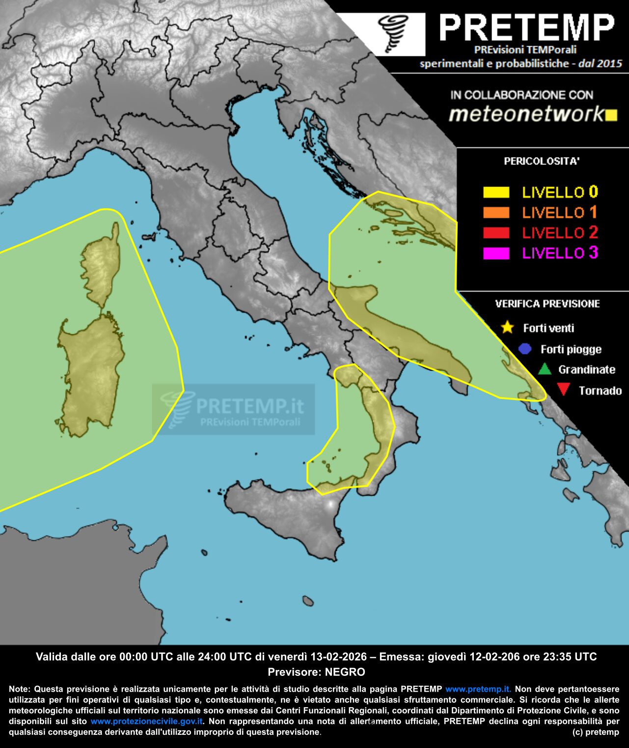 allerta meteo oggi