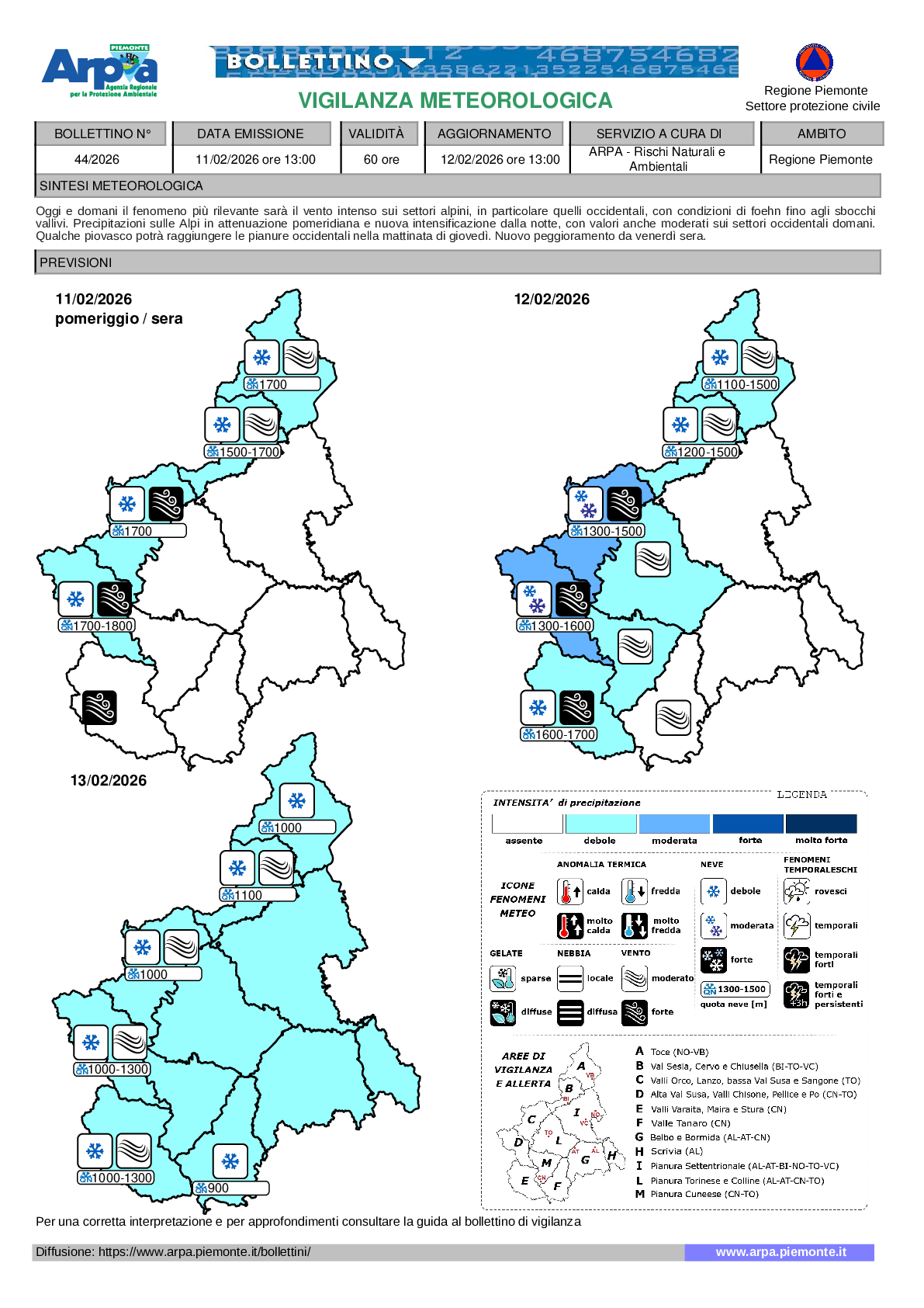 Allerta Meteo Piemonte