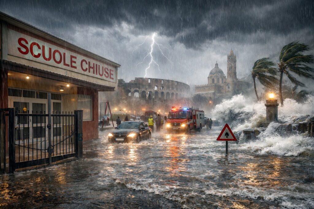 allerta meteo scuole chiuse 12 febbraio