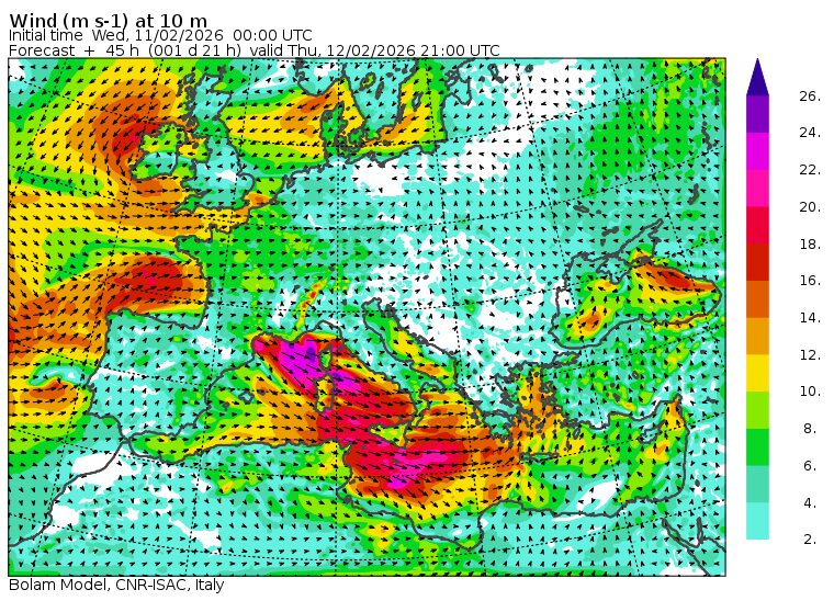 allerta meteo vento europa giovedì 12 febbraio ore 22