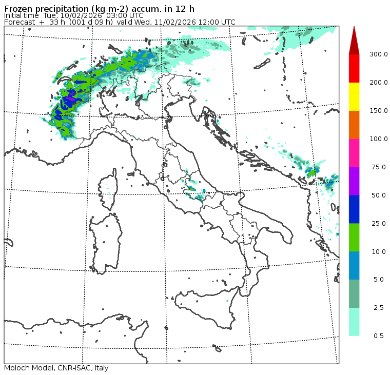 allerta neve mercoledì 11 febbraio