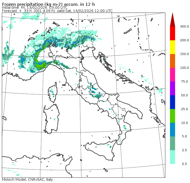 allerta neve sabato mattina
