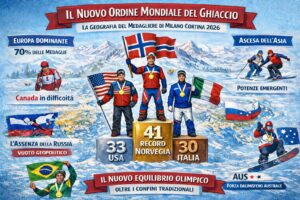 geografia medagliere olimpiadi invernali milano cortina