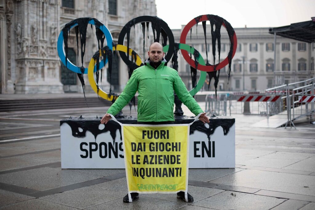 greenpeace olimpiadi milano cortina