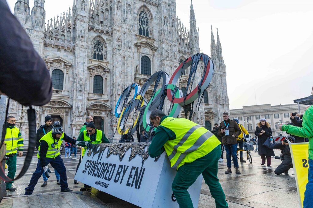 greenpeace olimpiadi milano cortina