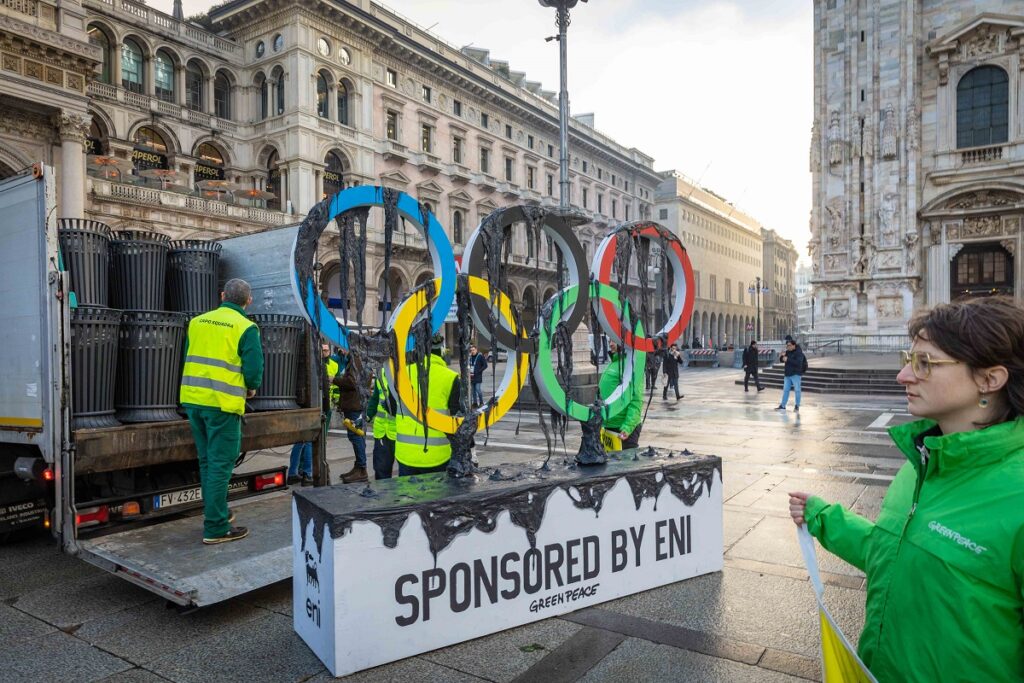 greenpeace olimpiadi milano cortina