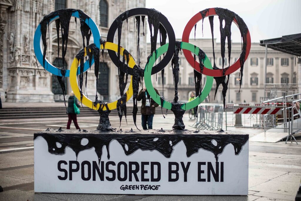 greenpeace olimpiadi milano cortina