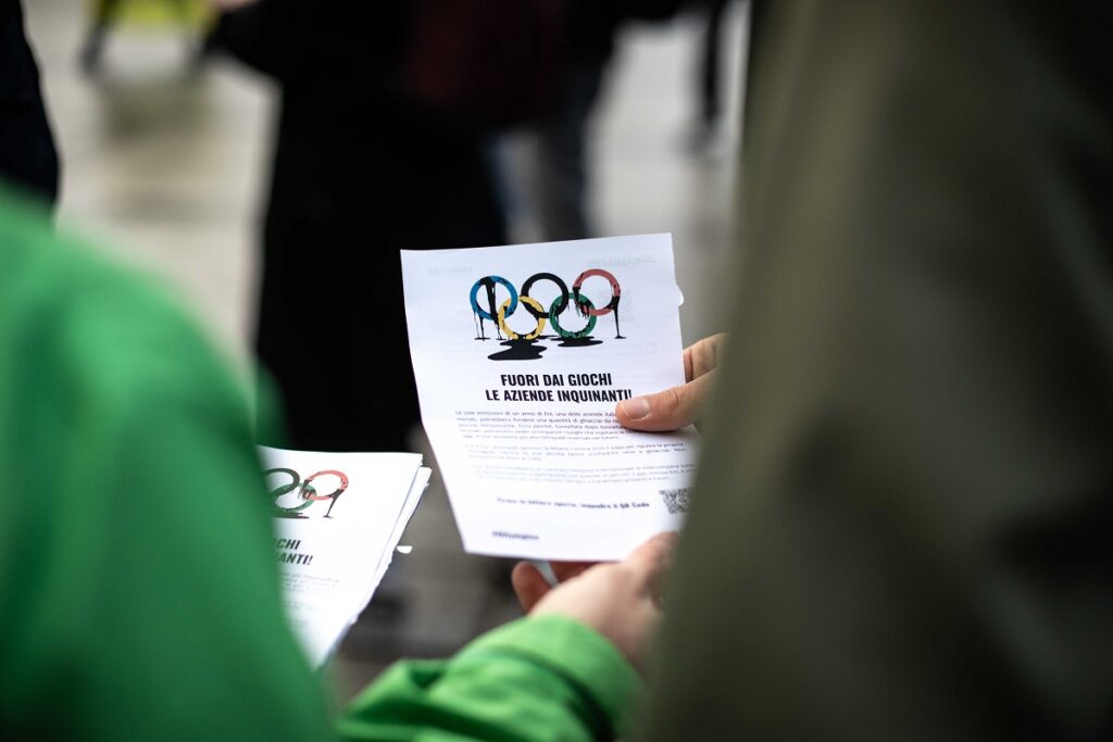 greenpeace olimpiadi milano cortina