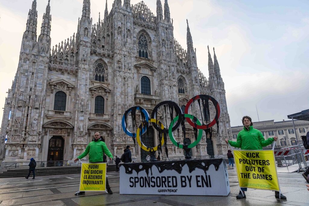 greenpeace olimpiadi milano cortina