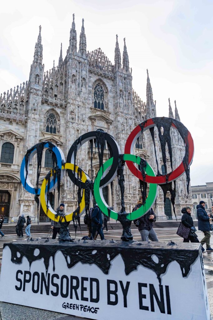 greenpeace olimpiadi milano cortina