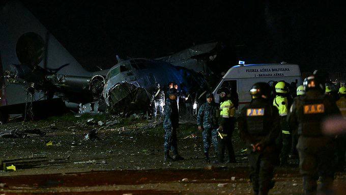 incidente aereo bolivia