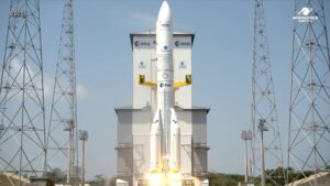 lancio razzo ariane 64