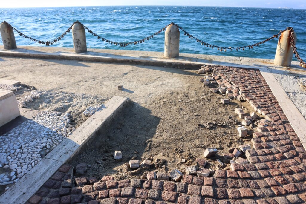 lungomare reggio calabria 27 febbraio 2026 due settimane dopo danni maltempo mareggiata