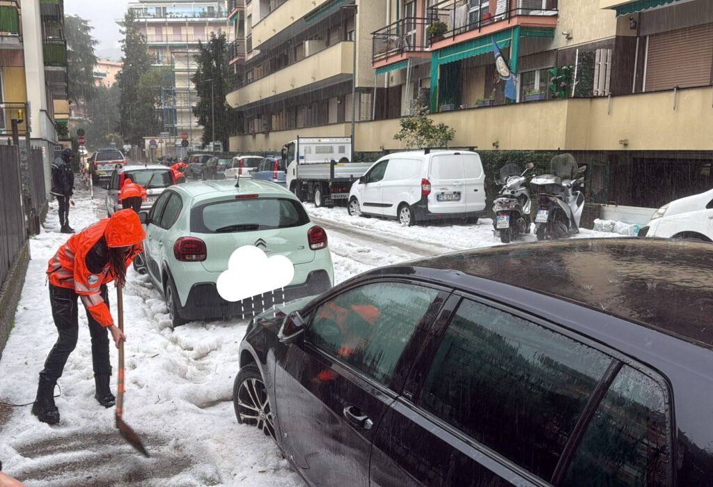 maltempo grandine rapallo liguria