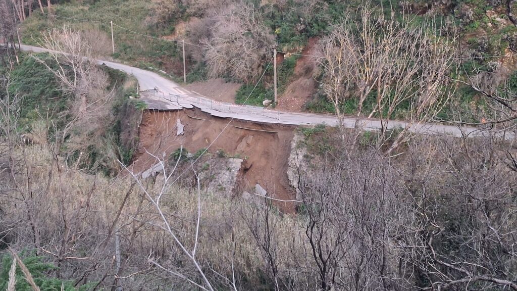 maltempo messina frana S.P. 45 Massa San Nicola