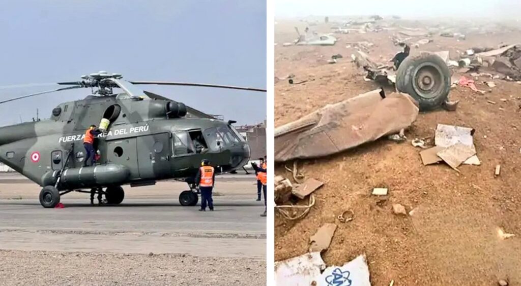 schianto elicottero perù