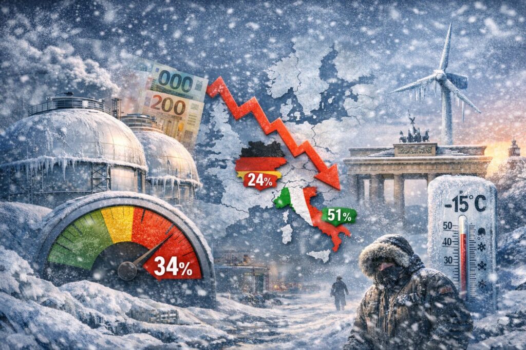 scorte gas europa