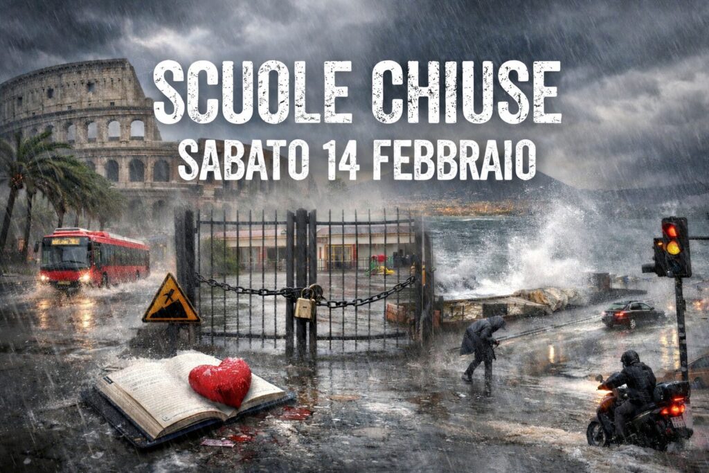 scuole chiuse sabato 14 febbraio italia